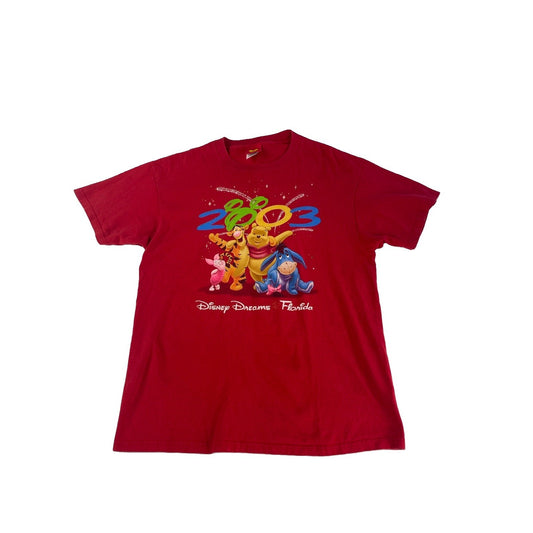 Unisex Vintage 2003 Disney Dreams Florida Winnie the Pooh T-Shirt Size L