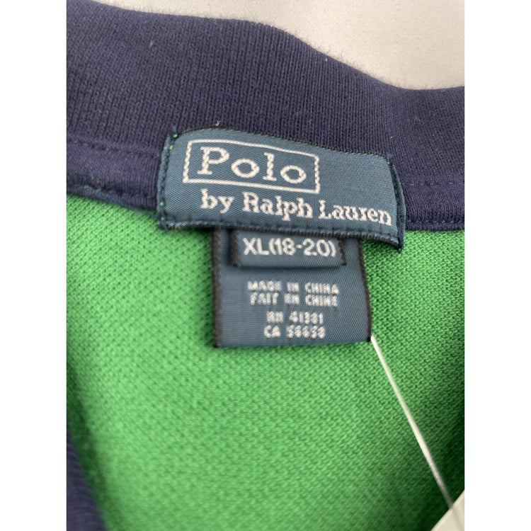 Mens Polo Ralph Lauren Size XL Green PRL Club Collard Shirt