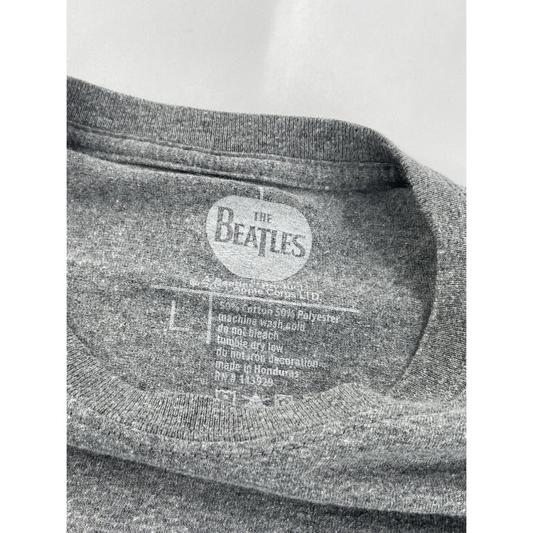 Mens Vintage The Beatles Grapic Gray Tee Size L