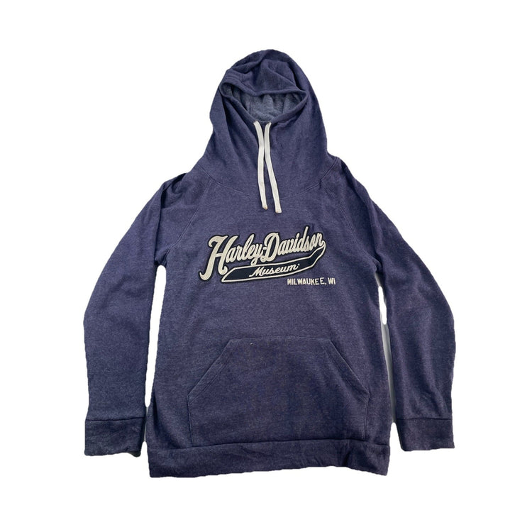 Womens Harley Davidson Museum Purple Pullover Hoodie Size Xl
