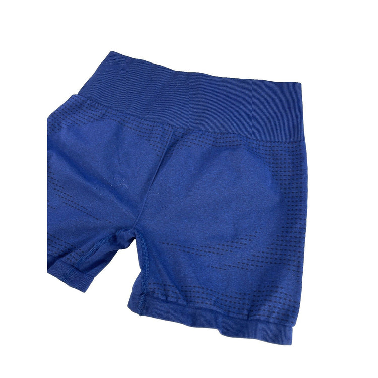 Womens Gymshark Navy Blue Seamless High Rise Athletic Workout Shorts SIZE XS
