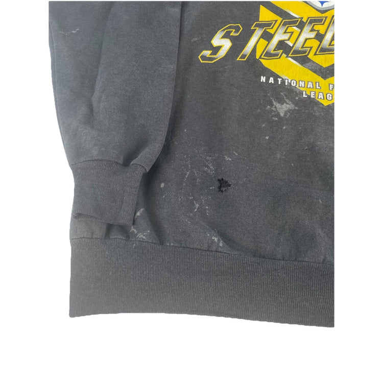 Men’s Vintage 90s Distressed Pittsburgh Steelers Crewneck Sweatshirt Size Xl