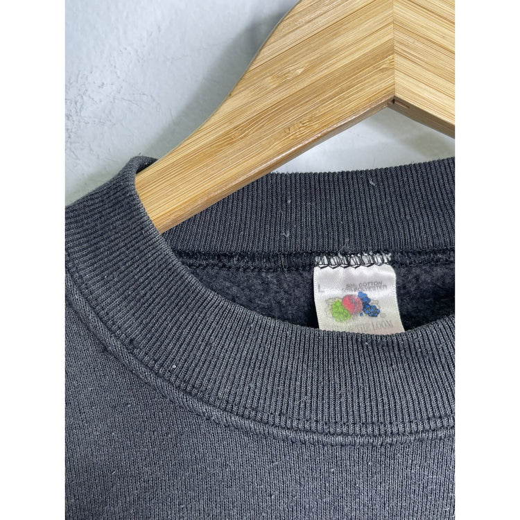 Adult Vintage Oklahoma Sooners Sweatshirt Black & Pink Fruit Of The Loom Sz L