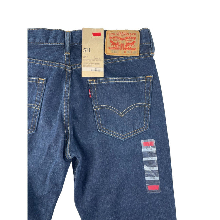 Womens Levis 511 Slim Fit Blue Jeans Size 30X30