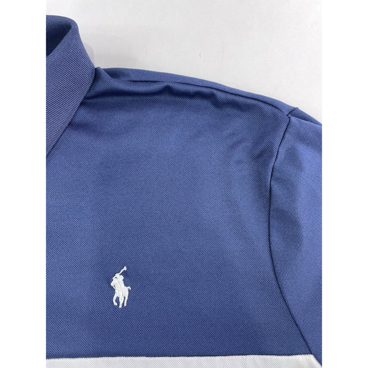 Mens Ralph Lauren Size 2XL Navy Blue Dri Fit Polo