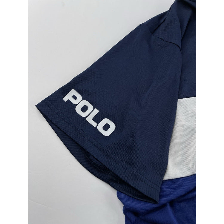 Mens Ralph Lauren Size 2XL Navy Blue Dri Fit Polo