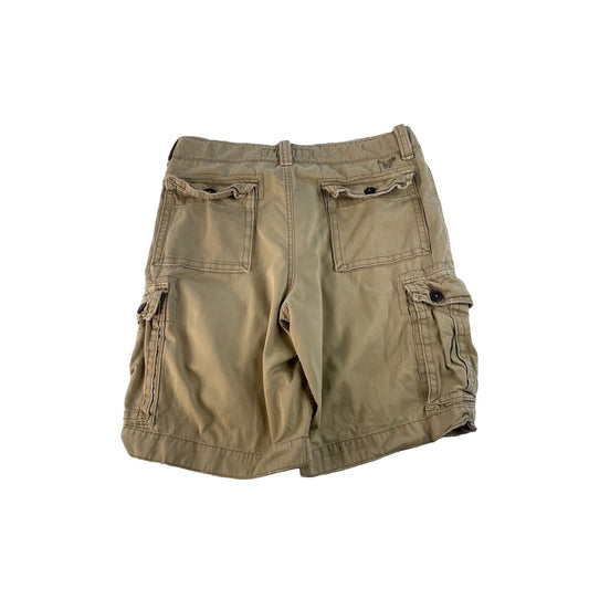 Mens American Eagle Khaki Cargo Shorts Size 34