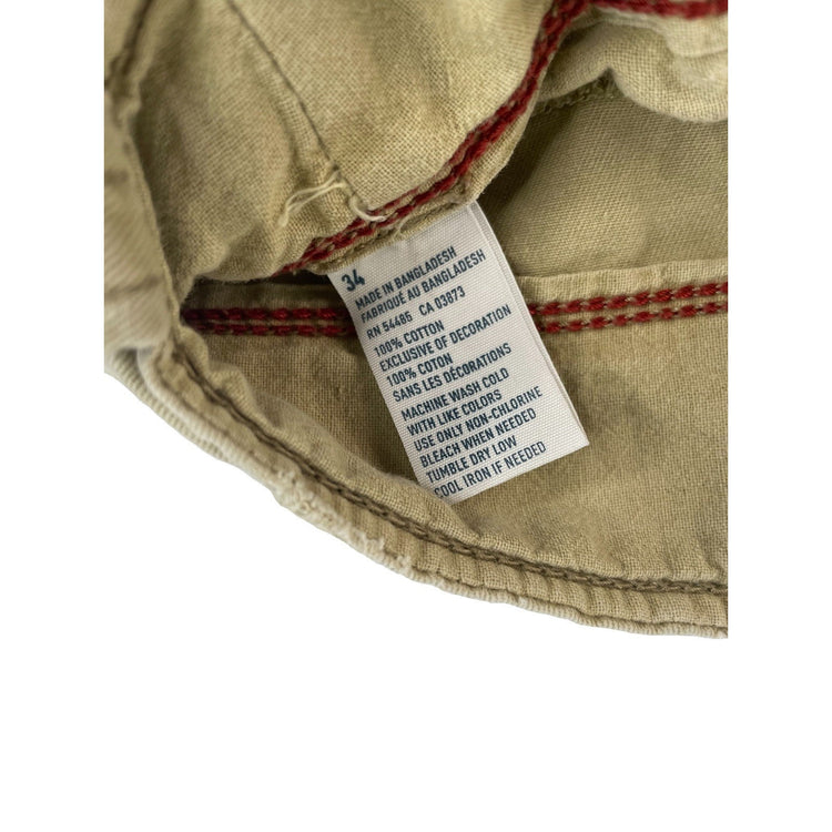 Mens American Eagle Khaki Cargo Shorts Size 34
