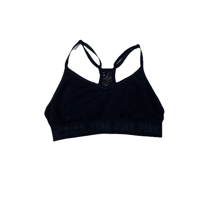 Womens PINK Sport Black Sports Bra Size XS
