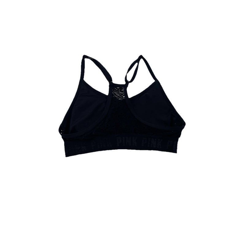 Womens PINK Sport Black Sports Bra Size XS