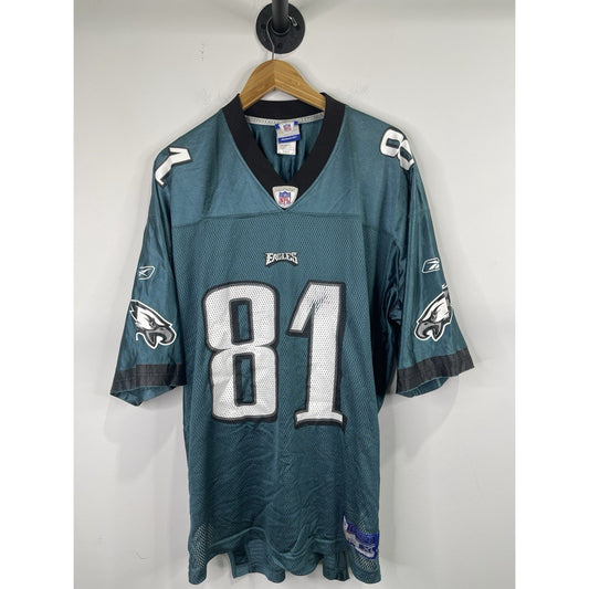 Vintage Reebok Terrell Owens Philadelphia Eagles Jersey Xl Green