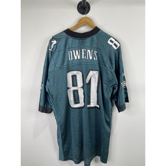 Vintage Reebok Terrell Owens Philadelphia Eagles Jersey Xl Green
