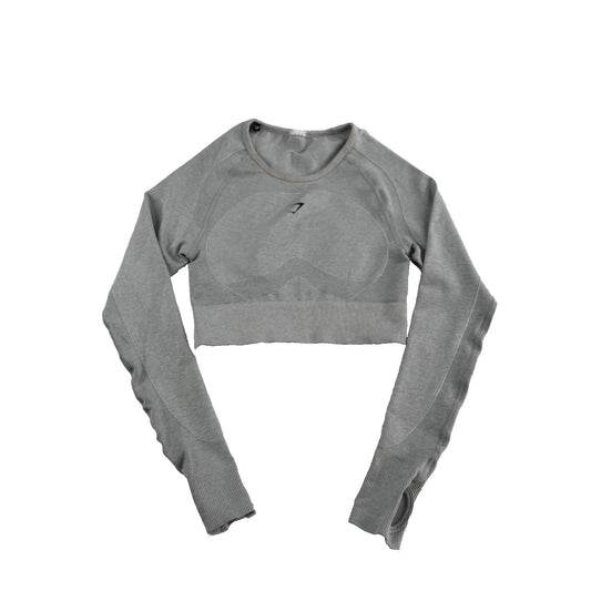 Womens Gymshark Seamless Cropped Long Sleeve Size S
