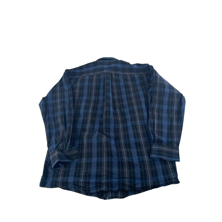 Mens Ariat Pro Series Classic Plaid LongSleeve ButtonUp Shirt Size M
