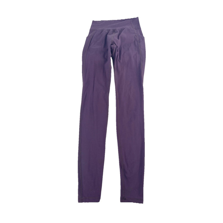 Womens Alphalete Alphalux Purple Pocket Leggings Pants Size XS