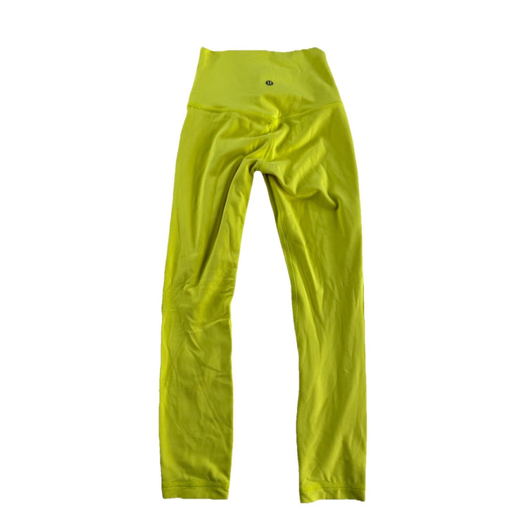 Womens Lululemon Size 2 Yellow Leggings
