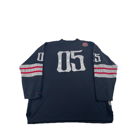 Mens Vintage FUBU Jersey Black Silver "05" Football Style Shirt 1992 Size Xl
