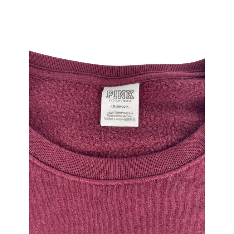 Womens PInk Victorias Secret Maroon Crewneck