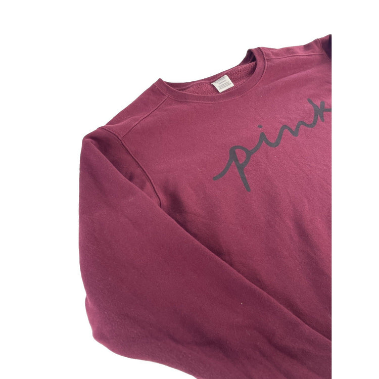 Womens PInk Victorias Secret Maroon Crewneck