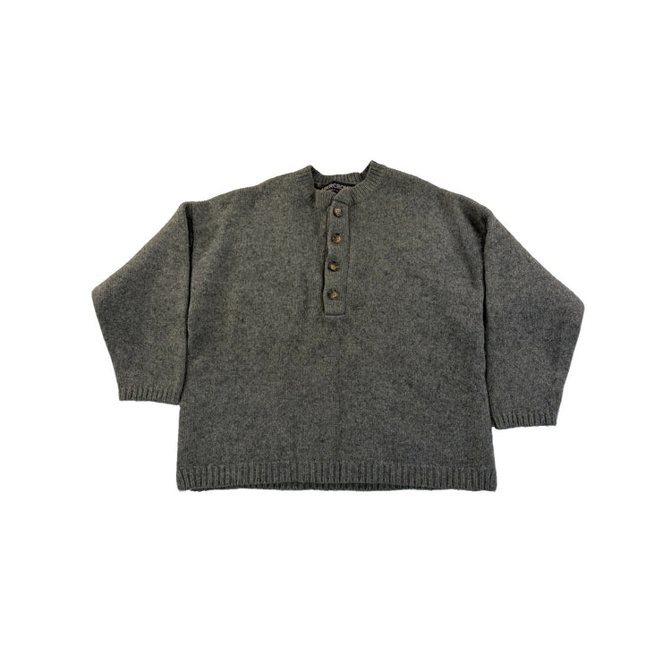 Men’s Vintage Gray Lambswool Abercrombie & Fitch Sweatshirt Size XL