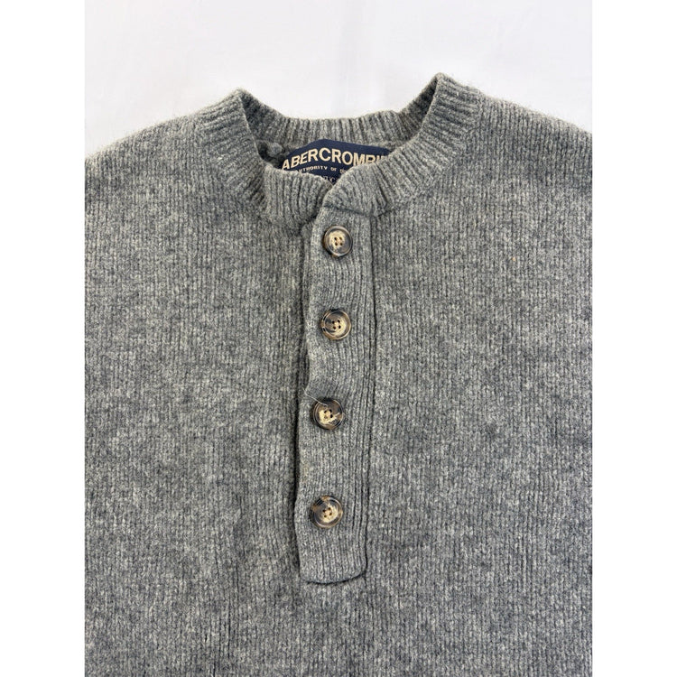 Men’s Vintage Gray Lambswool Abercrombie & Fitch Sweatshirt Size XL