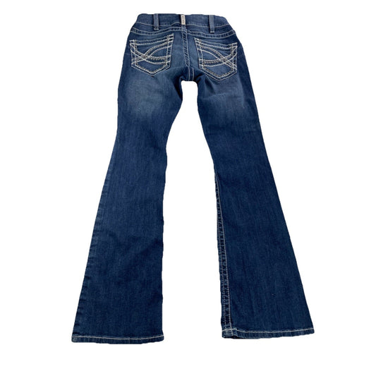 Women’s ARIAT Real Denim Mid-Rise Boot Blue Jeans Size 27