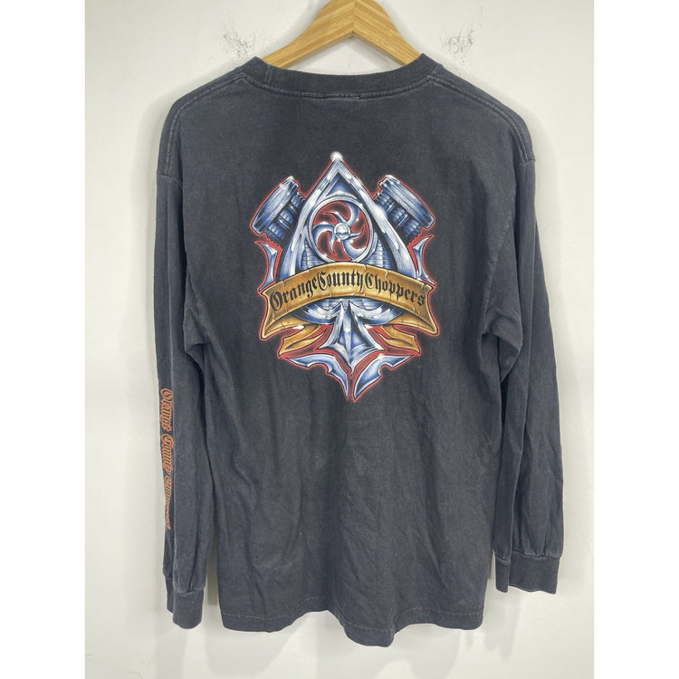 Vintage Men’s  Black Orange County Choppers LongSleeve T Shirt Sz Large