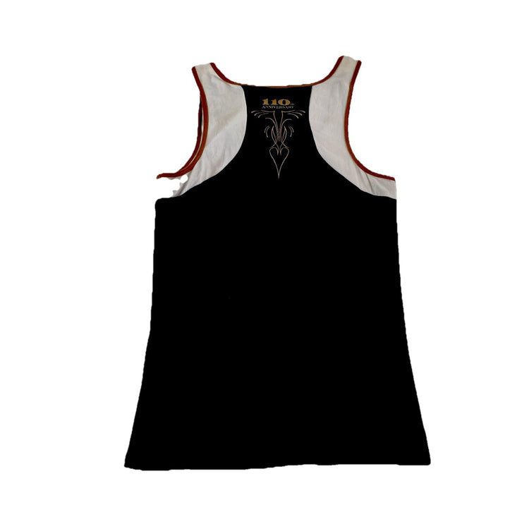 Womens Harley Davidson 110 Anniversary Black&White Tank Size XL