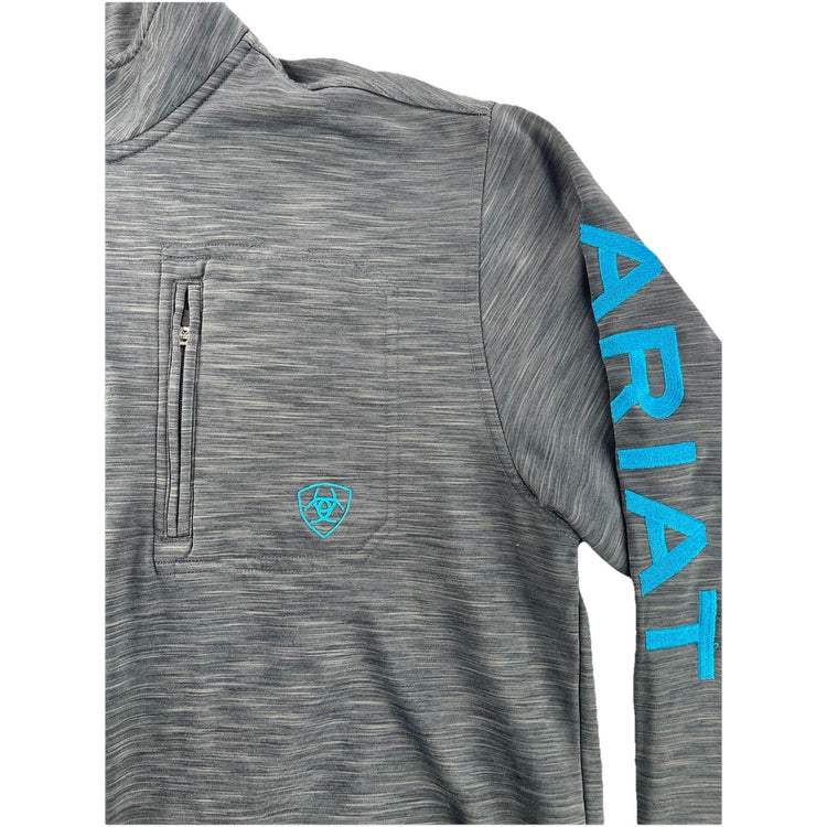 Mens Ariat TEK Cold Series Dark Gray 1/4 Zip Pullover Sweatshirt Size M
