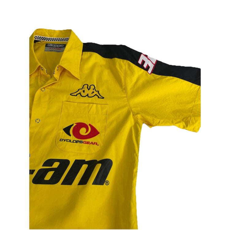 Mens Kappa Can-Am Go Gas Racing Team Snap-Down Shirt Size XL