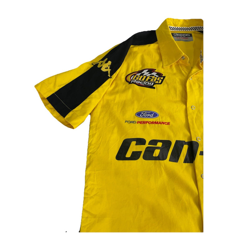 Mens Kappa Can-Am Go Gas Racing Team Snap-Down Shirt Size XL