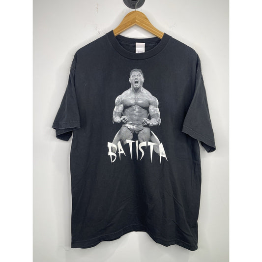 Mens WWE Batista Sz XL Black T-shirt