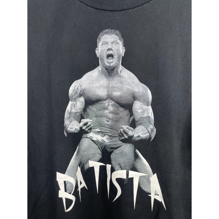 Mens WWE Batista Sz XL Black T-shirt
