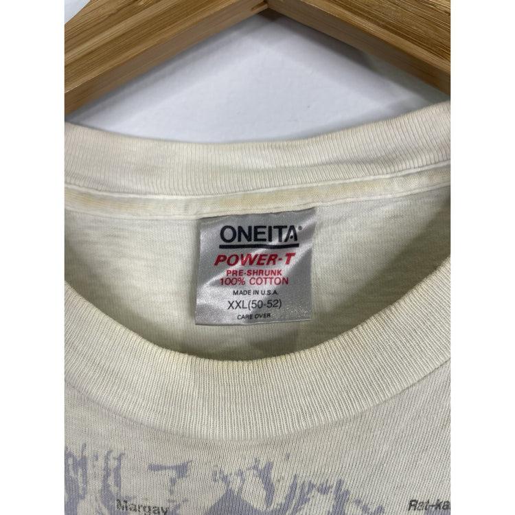 Men’s VTG Wild Oats Endangred And Threatned Animal List T Shirt Sz XXL