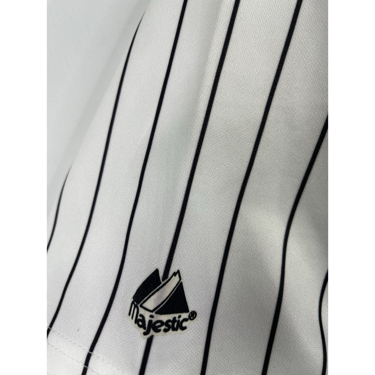 Vintage Houston Astros Majestic Baseball Pinstripe Jersey Mens 2XL