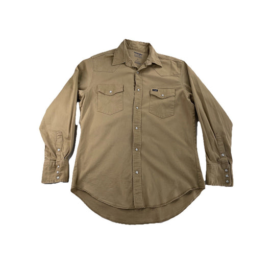 Mens Wangler Premium Performance LongSleeve Western Snap-Front Work Shirt Size L