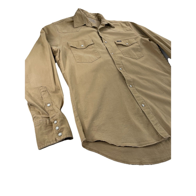 Mens Wangler Premium Performance LongSleeve Western Snap-Front Work Shirt Size L