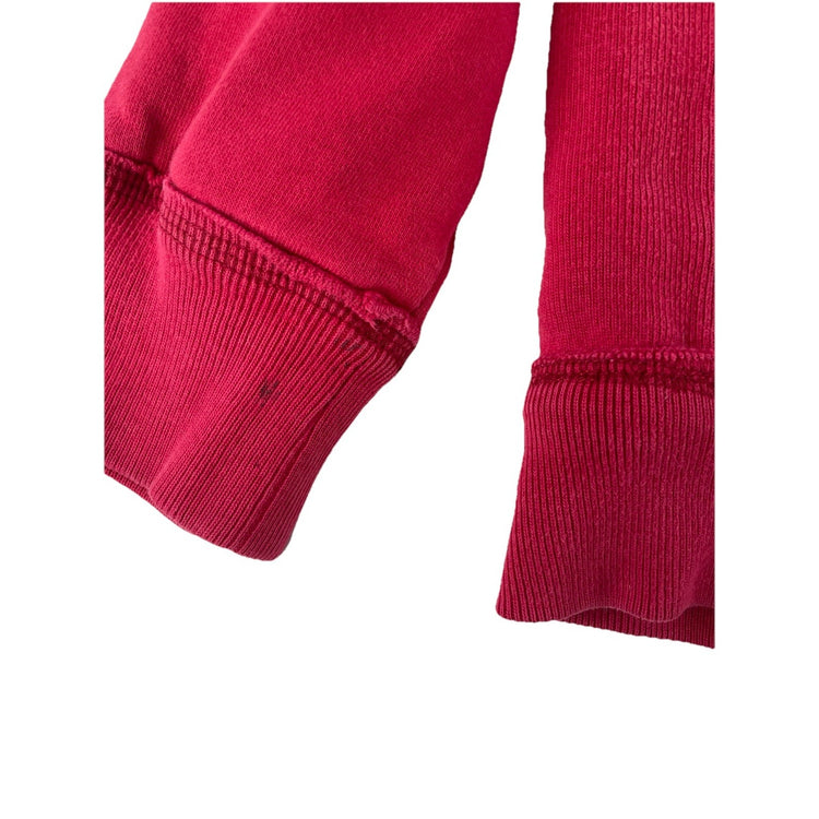 Mens Y2K Aeropostale Fleece Lined Red Zip Up Jacket Size Small