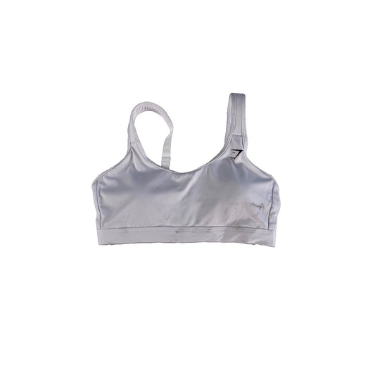 Womens Gymshark White Adjustable Straps Athletic Sports Bra Size XS