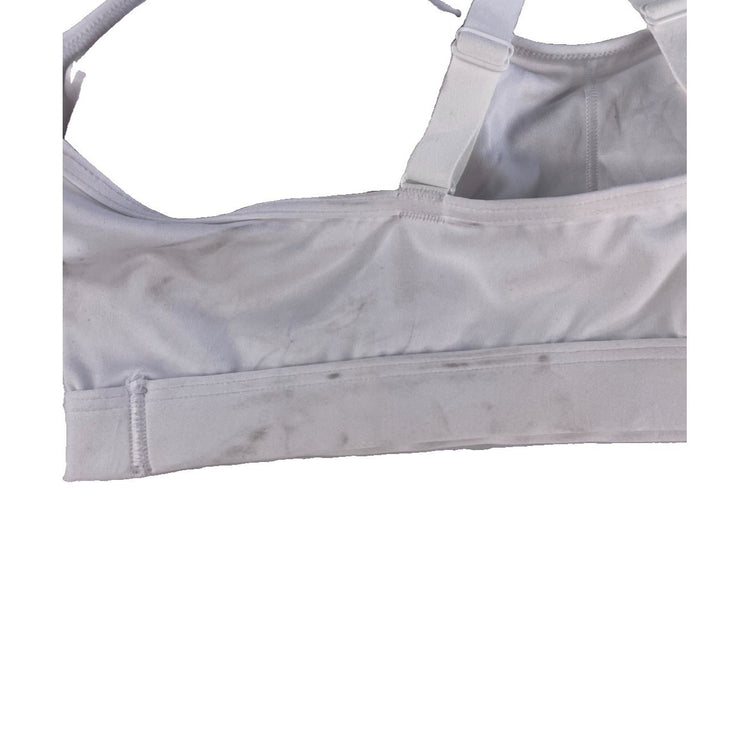 Womens Gymshark White Adjustable Straps Athletic Sports Bra Size XS