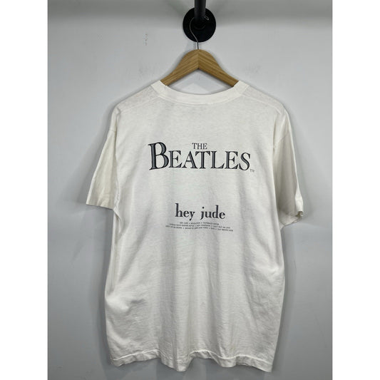 Vintage 90's THE BEATLES Hey Jude 1990 T Shirt Size Large