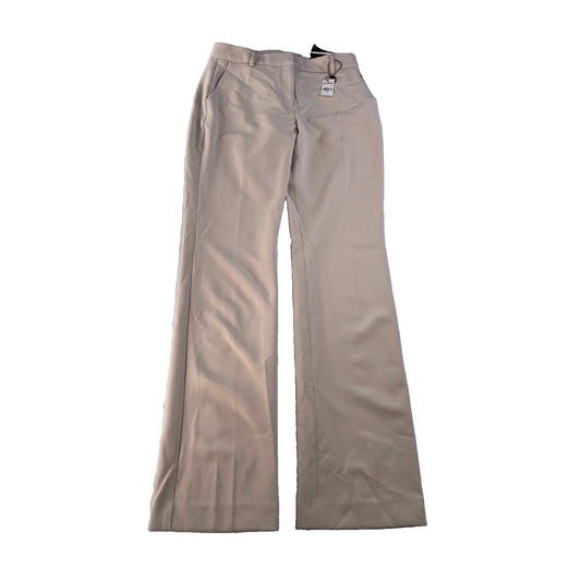 Women's Express Cream Editor Mid-Rise Boot-Cut Pants Size 6