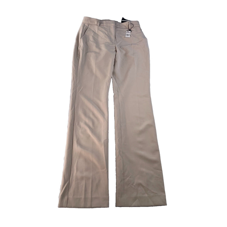 Women's Express Cream Editor Mid-Rise Boot-Cut Pants Size 6