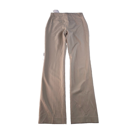 Women's Express Cream Editor Mid-Rise Boot-Cut Pants Size 6
