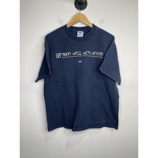 Men’s Vintage Kerusso Jesus ‘Prays Well With Others’ 2001 Sz XL