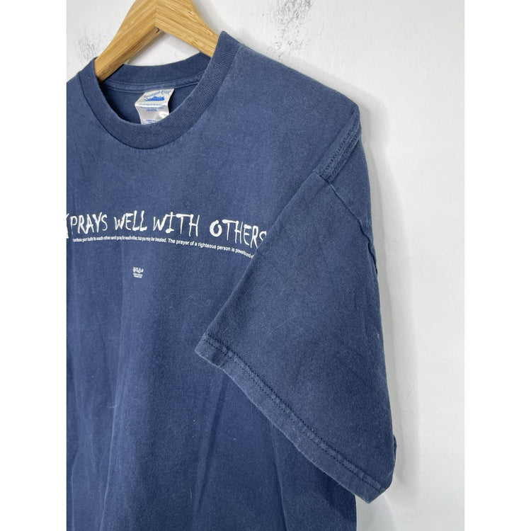 Men’s Vintage Kerusso Jesus ‘Prays Well With Others’ 2001 Sz XL