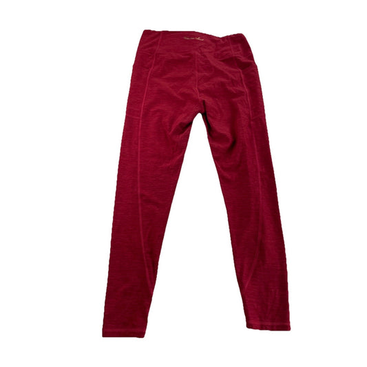Womens Victoria Secret Basic Red Ankle Leggings Size M