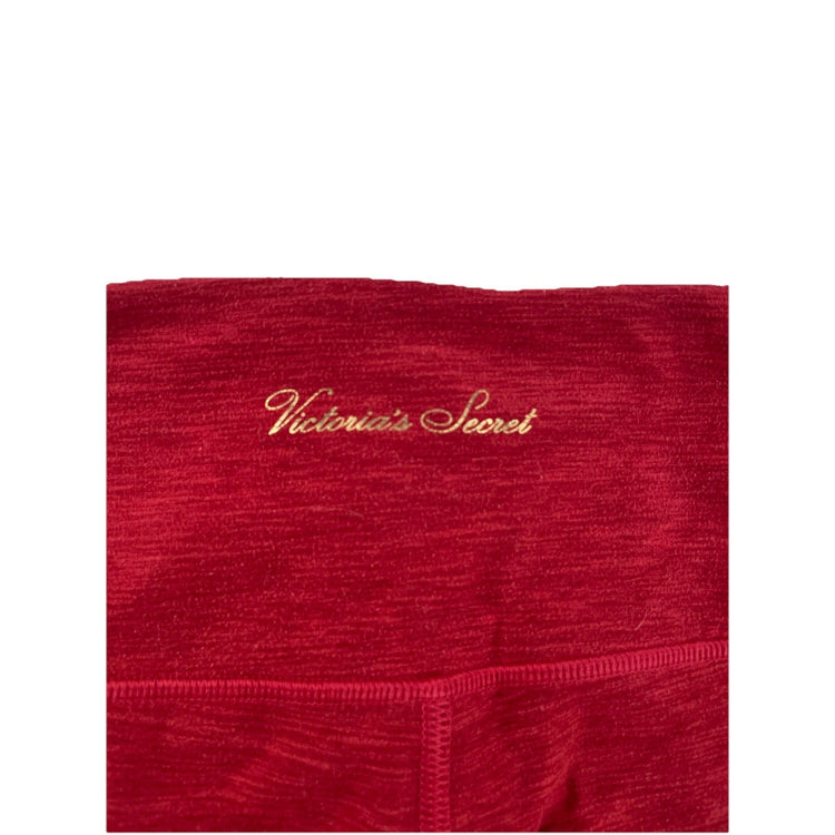 Womens Victoria Secret Basic Red Ankle Leggings Size M