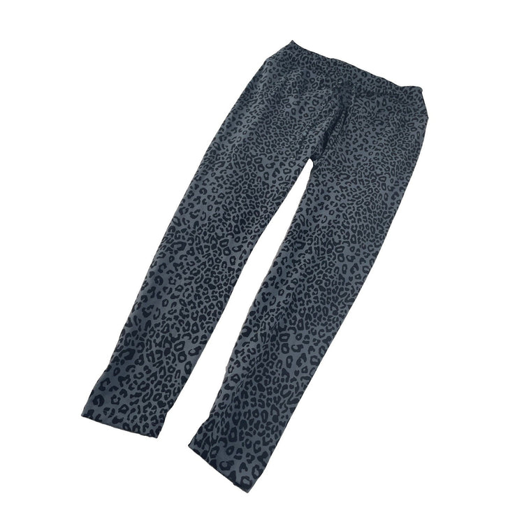 Women’s PINK Active Gray Loepard Drawstring Leggings Size XL