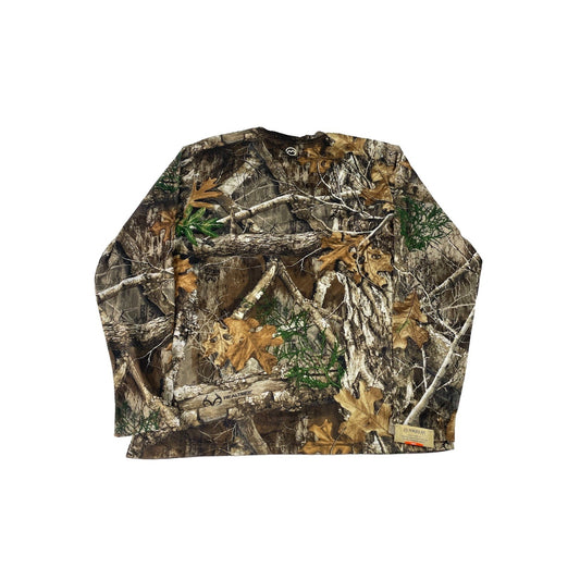 Mens Magellan Dri Fit Realtree Camo Print Long Sleeve Shirt Size Medium